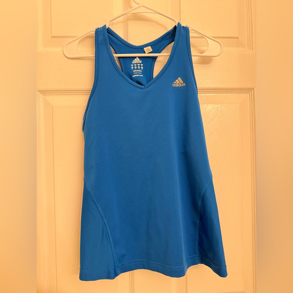 Adidas Blue Sleeveless Tank Top